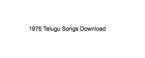 1976 telugu songs download